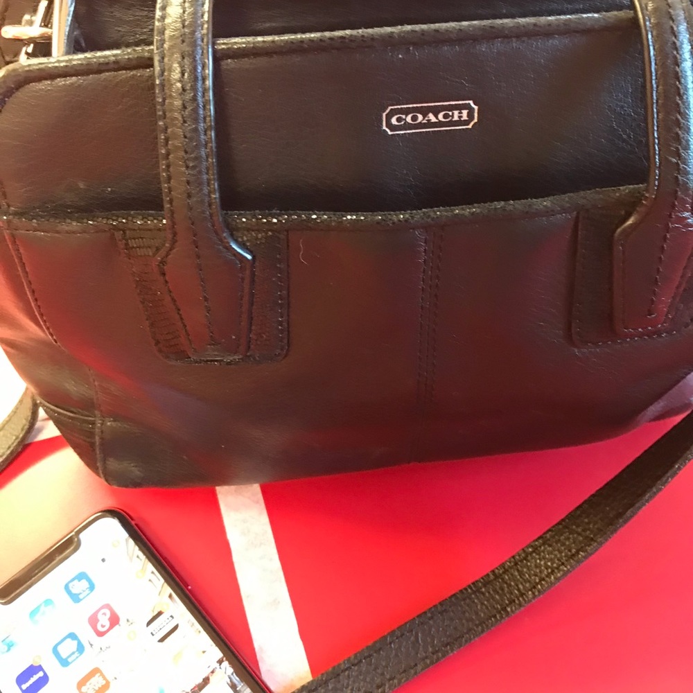 Like new authentic medium size leather Coach